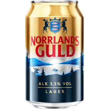 Öl ljus lager 3.5% 33cl Norrlands Guld.