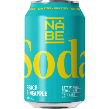 Soda Peach Pineapple 33cl Nåbe.