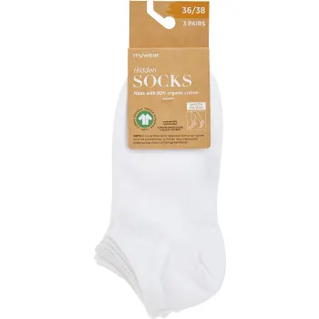 Hiddensocka 3p vit 39/41 mywear.