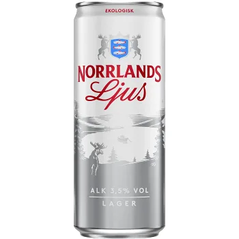 Öl ljus lager EKO 3.5% 33cl Norrlands Guld.