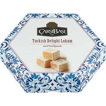 Gelégodis Turkish Delight Med Vaniljsmak 300g ÇARŞIBAŞI.