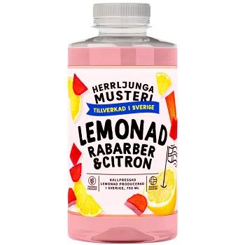 Lemonad Rabarber 750ml Herrljunga Musteri.