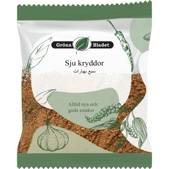 Sju Kryddor 40g Gröna Bladet.