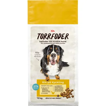 Torrfoder Hund Stor Kyckling 12kg ICA.