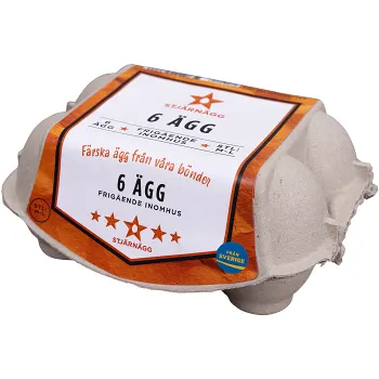 Hushållsägg 6-p Stjärnägg.