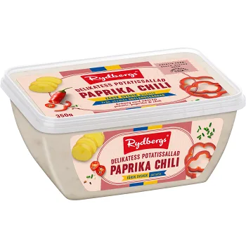 Potatissallad Paprika och Chili 350g Rydbergs.