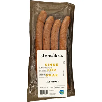 Kryddkorv Kabanoss 86% Kötthalt 320g Stensåkra.