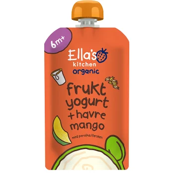 Mellanmål Mango squeeze 6m Ekologisk 100g Ella´s kitchen.