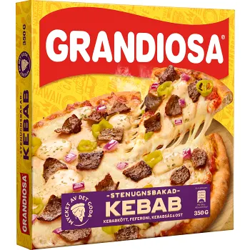Pizza Kebab Fryst 350g Grandiosa.