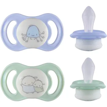 Napp Happy Mini Glow Silikon 2-p 0m+ Esska.