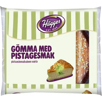 Gömma med pistagesmak 400g Hägges.