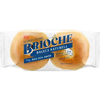 Brioche Bagel 4-p 300g ICA.