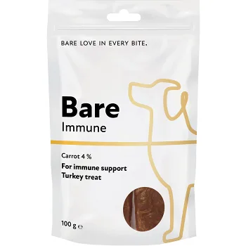 Hundgodis Immune Kalkon 100g Bare.