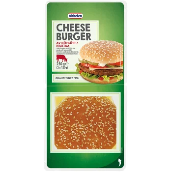 Cheeseburgare 2-pack 250g Abbelen.