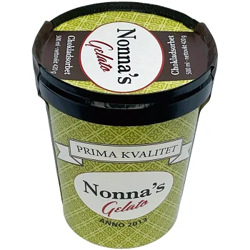 Chokladsorbet Cioccolato Fondente 500ml Nonnas Gelato.