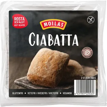 Ciabatta Glutenfri 2-p Moilas.