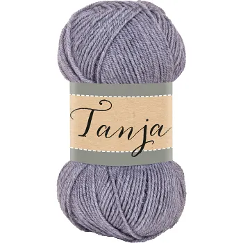 Garn Tanja 089 Gråmelerad 100g Falkgarn.