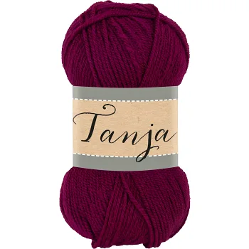 Garn Tanja 360 Vinröd 100g Falkgarn.