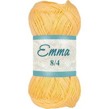 Garn Emma 827 Gul 100g Falkgarn.