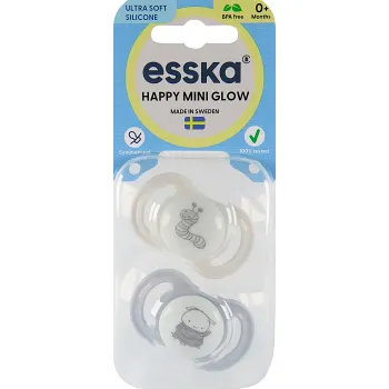 Napp Happy Mini Glow Silikon 2-p 0m+ Esska.