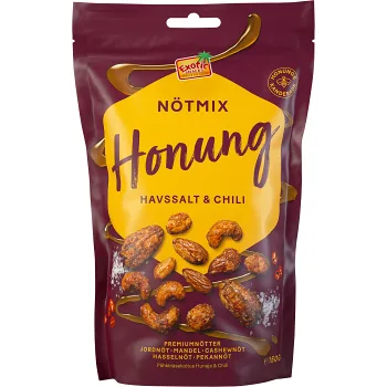 Nötmix Honung Chili 150g Exotic Snacks.