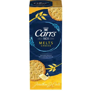 Carr's melts Cheese 150g Mc Vities.