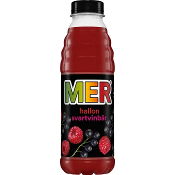 Fruktdryck Hallon Svartvinbär 50cl Mer.
