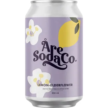 Läsk Citron Och Fläder 330ml Åre Soda.