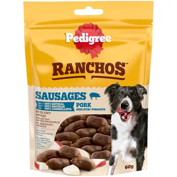 Hundgodis Ranchos Sausages 60g Pedigree.
