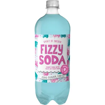 Soda Fizzy Zero 1000ml Spirit of Sweden.