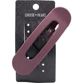 Hårspänne Oval Vinrött 1st Choise By Heart.