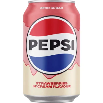 Läsk Strawberry 'n' Cream 330ml Pepsi.