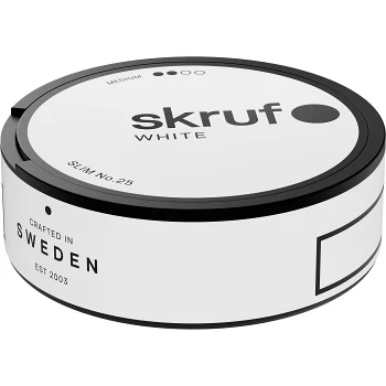 Skruf no.25 Slim Whi Medium 16.6 Gram.