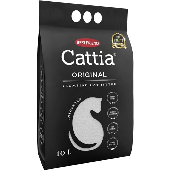 Kattströ Vit Klumbildande 10l Cattia.