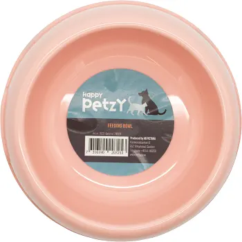 Mat/vattenskål 18cm Blå/rosa 1pack Happy Petzy.