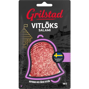 Vitlökssalami 100g Grilstad.