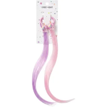 Hårsnoddar Med Enhörning Och Hårförlängning 2st Choise By Heart.