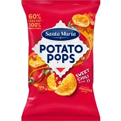 Chips Potato Pops Fiery Sweet Chili 100g Santa Maria.