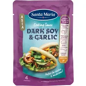 Cooking Sauce Dark Soy &amp; Garlic 100g Santa Maria.