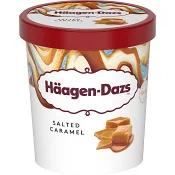 Glass Salted caramel 460ml Häagen dazs.