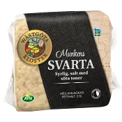 Munkens Svarta ost mellan 31% ca 800g Wästgöta Kloster.