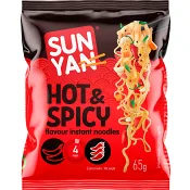 Snabbnudlar hot spicy flavour 65g Sun Yan.