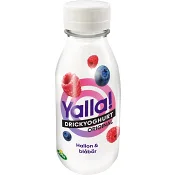 Drickyoghurt Yalla Hallon Blåbär 0,5% 350ml Yoggi®.