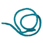 Godis Spaghetti Blå 1,5kg Haribo.