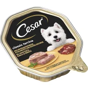 Hundmat Classics Kyckling &amp; oxkött 150g Cesar.
