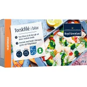 Torskfilér i bitar 375g Royal Greenland.