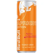 Energidryck Summer Edition Aprikos och jordgubbssmak 25cl Red Bull.