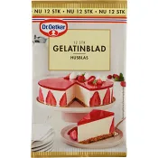 Gelatinblad 12-p 20g Dr. Oetker.