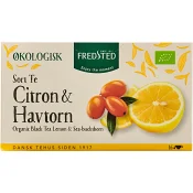 Svart te Citron &amp; Havtorn Ekologisk 16-p Fredsted.