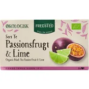 Svart te Passion &amp; Lime Ekologisk 16-p Fredsted.